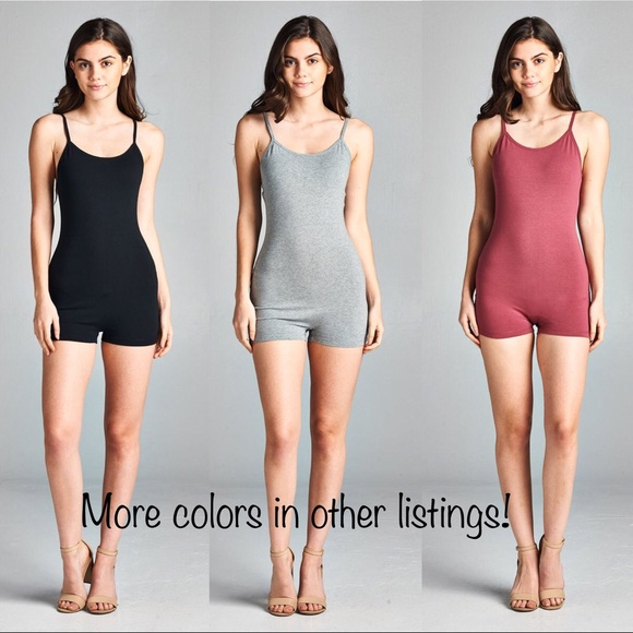 ⭐️3/$25 Large Cami Romper Black Slip Base Layer - Picture 2 of 7